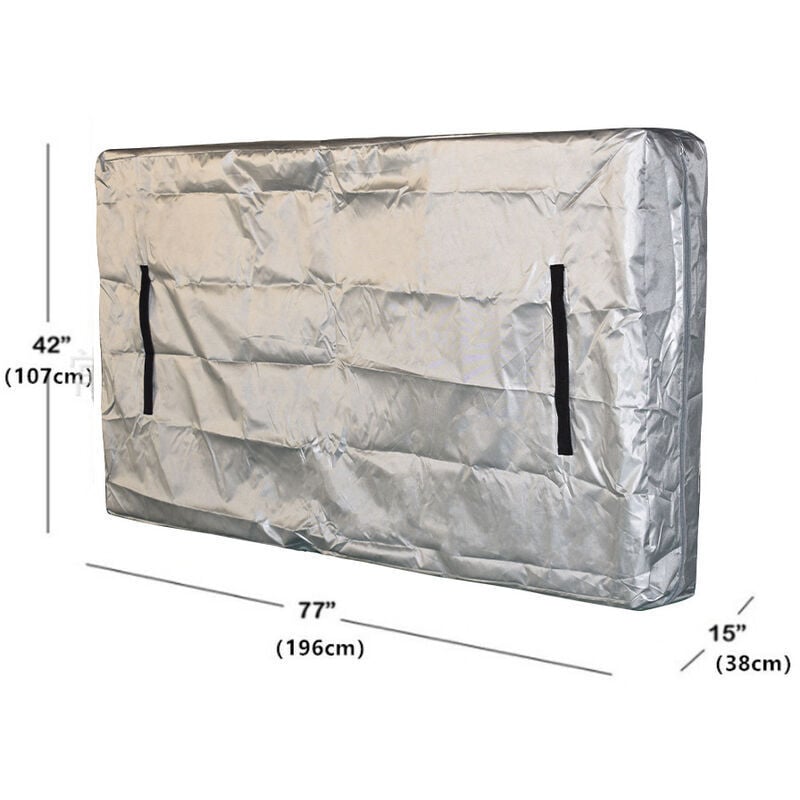 Mattress Storage and Protective Cover for Moving - Waterproof Full Size Mattress Cover, Mattress Protector - 196x38x107cm, grey-..DEBUNS