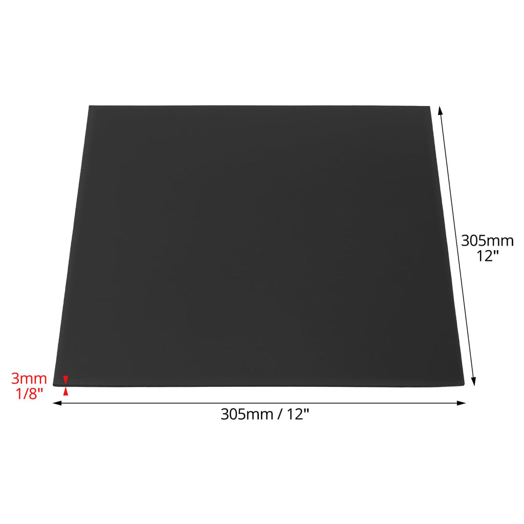 Rubber Sheet Roll, Solid Rubber Gasket Strip, 12" W x 12" L 1/8" Thick, for Sealing, Bumpers, Weather Stripping, DIY Gaskets, Crafts, Flooring
