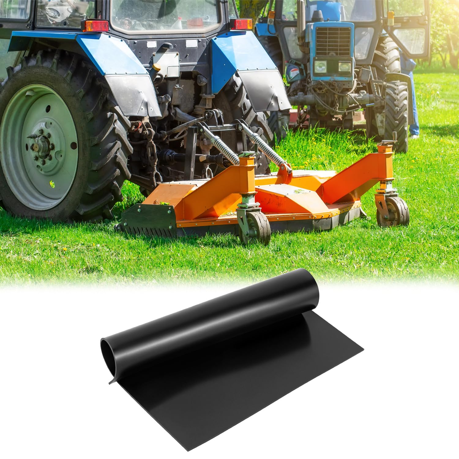 Rubber Sheet Roll, Solid Rubber Gasket Strip, 12" W x 12" L 1/8" Thick, for Sealing, Bumpers, Weather Stripping, DIY Gaskets, Crafts, Flooring