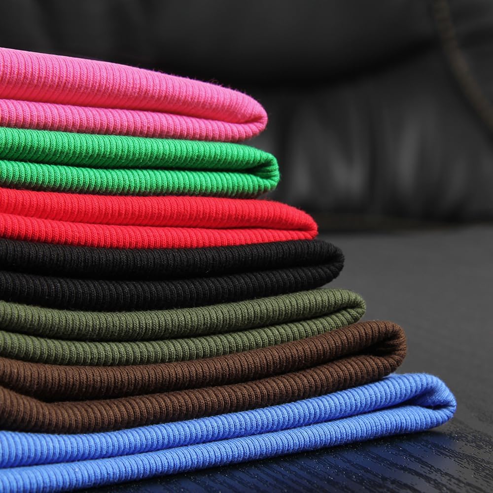 Women Spaghetti Strap Scoop Neck Ribbed Tank Tops Slim Fitted Cotton Camisole Basic Sleeveless Layering Shirts