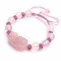 Pink Women's Bracelet Natural Pink Crystal Bracelet
