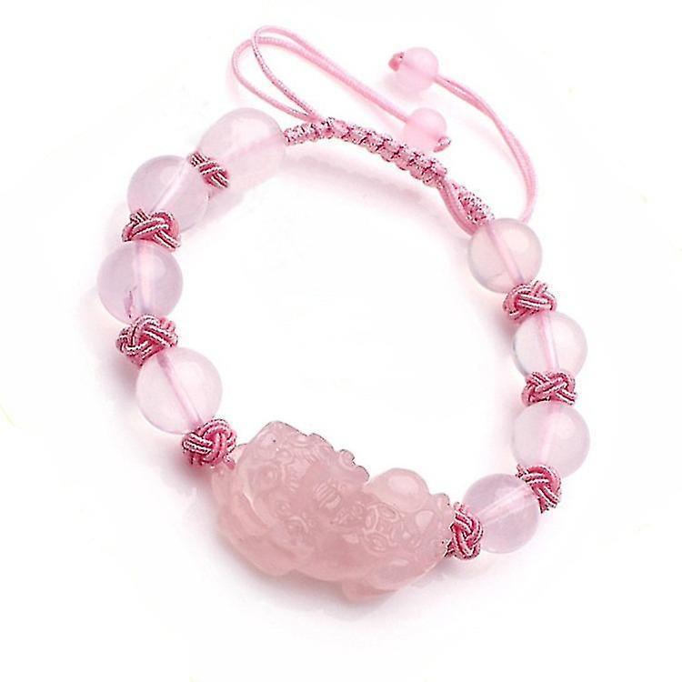 Pink Women's Bracelet Natural Pink Crystal Bracelet