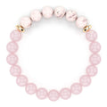Rose Quartz Bracelet For Women, Rose Quartz Crystal, Pink Opal Peru, Hematite, Anxiety Bracelet For Women, Ultra Cute Pink Bracelets For Women