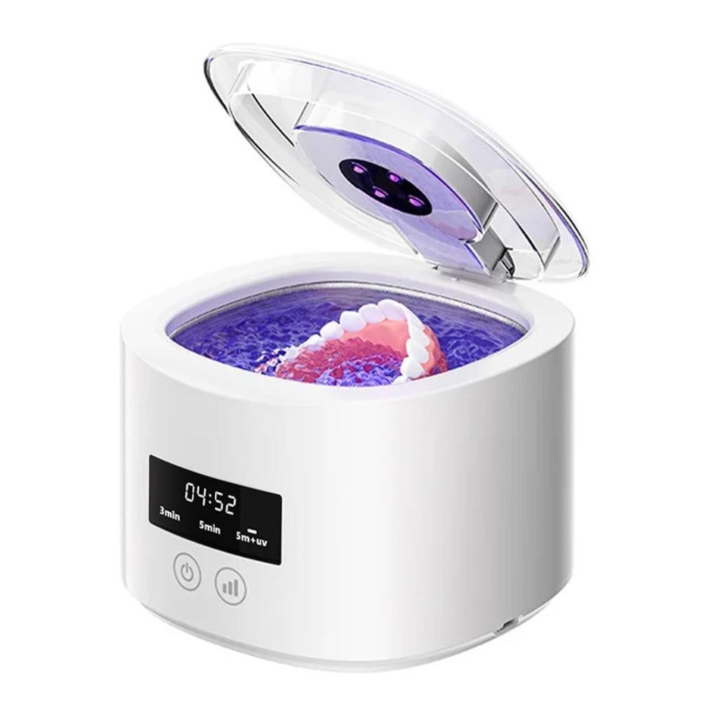 Ultrasonic Retainer Cleaner Dental Cleaning Machine White