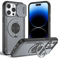 Red Warrior 2-in-1 Magnetic Sliding Lens Case grey for iPhone 15 Pro