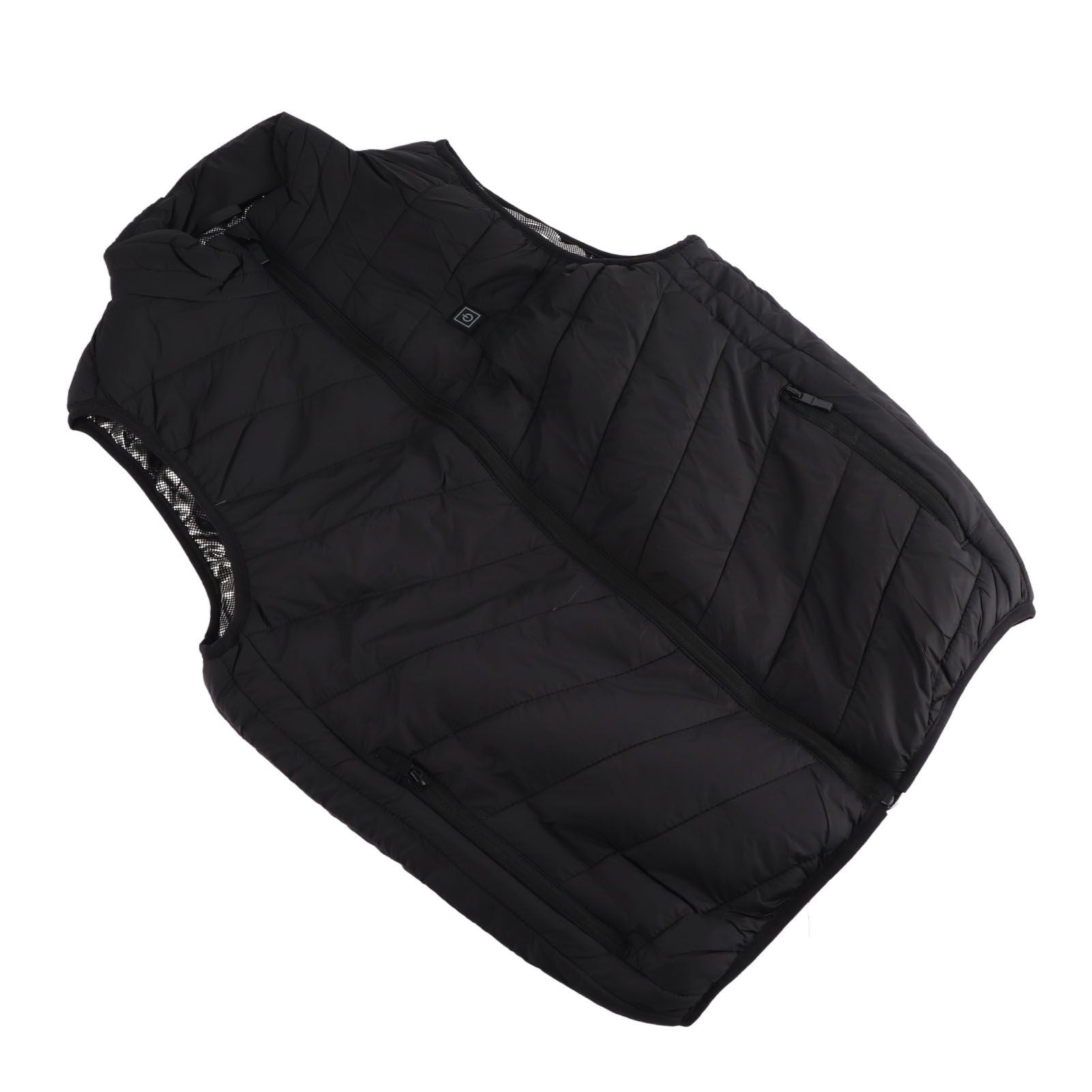 Heated Jacket Unisex 3 Gears Four Zones Heating Polyester Fiber Electric Thermal Vest for Outdoor Winter XXL