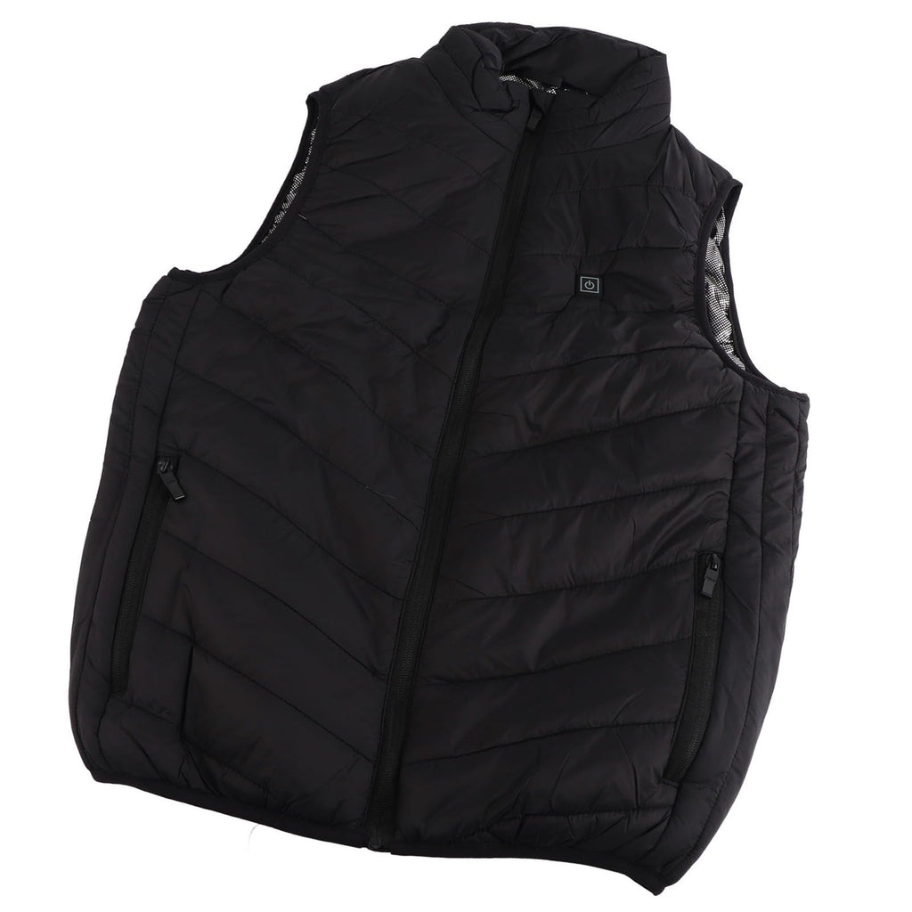 Heated Jacket Unisex 3 Gears Four Zones Heating Polyester Fiber Electric Thermal Vest for Outdoor Winter XXL