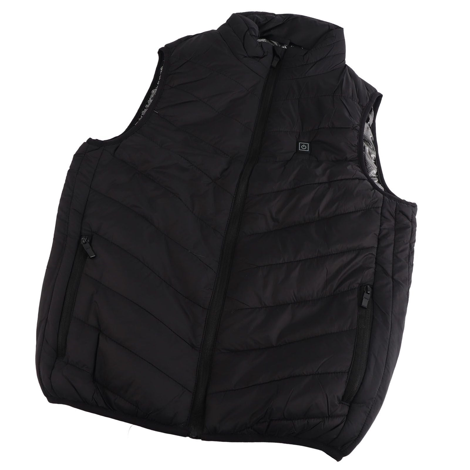 Heated Jacket Unisex 3 Gears Four Zones Heating Polyester Fiber Electric Thermal Vest for Outdoor Winter XXL