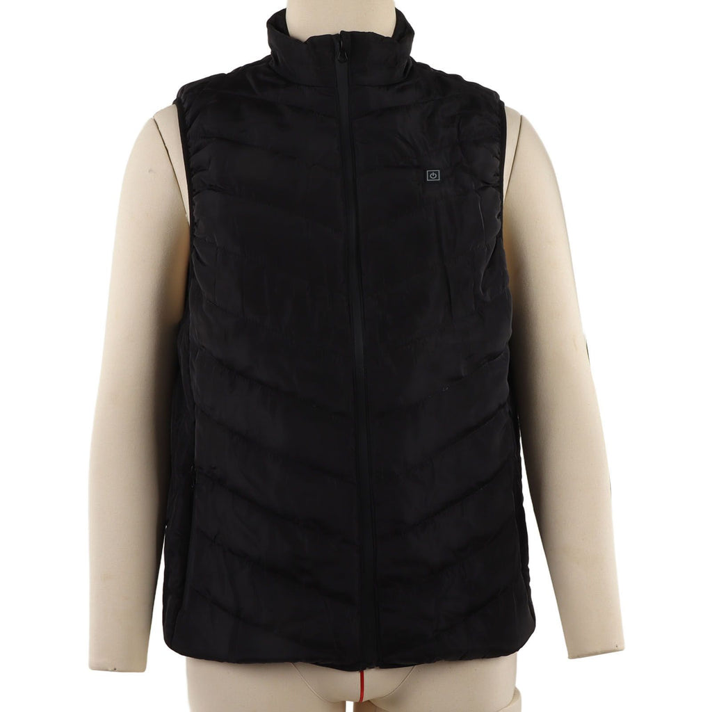 Heated Jacket Unisex 3 Gears Four Zones Heating Polyester Fiber Electric Thermal Vest for Outdoor Winter XXXL