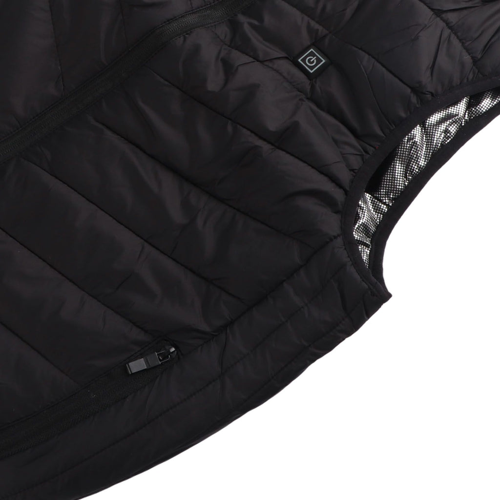 Heated Jacket Unisex 3 Gears Four Zones Heating Polyester Fiber Electric Thermal Vest for Outdoor Winter XXXL