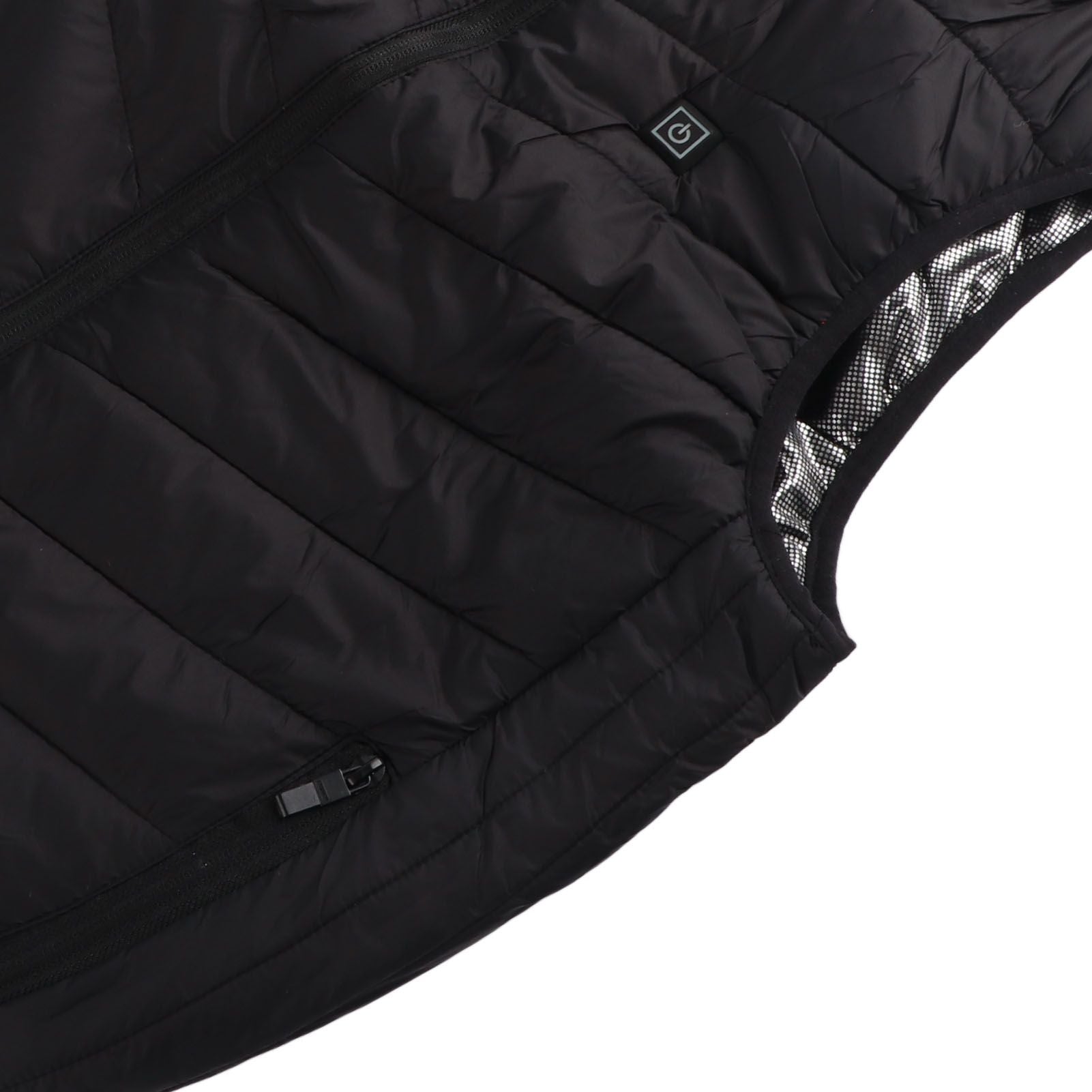 Heated Jacket Unisex 3 Gears Four Zones Heating Polyester Fiber Electric Thermal Vest for Outdoor Winter XXXL
