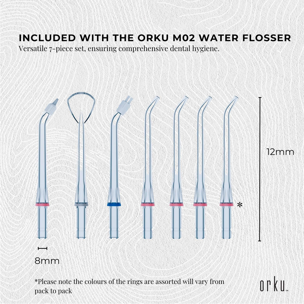 Water Jet Dental Flosser 600ml White - Electric Oral Pressure Tooth Irrigator