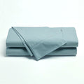 Bianca Heston Cotton Percale Sheet Set Steel Blue King Single