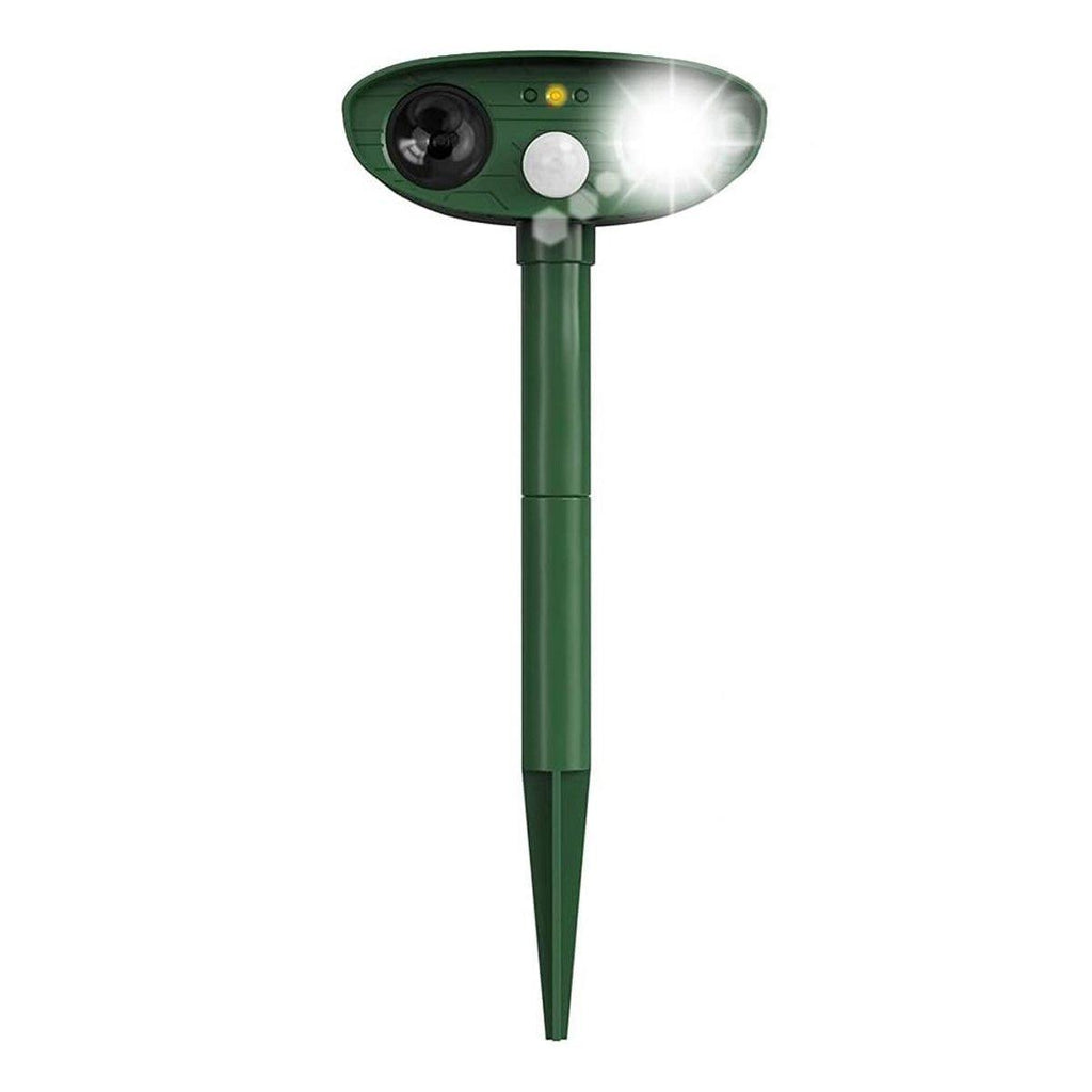 Solar Powered Ultrasonic Animal Bird Repeller Outdoor Pest Insect Control Device