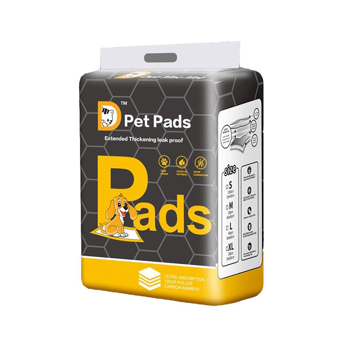 Bamboo Charcoal Deodorant Pet Pads Wholesale for Dogs Cats Fragrant - M-50PCS 45*60cm