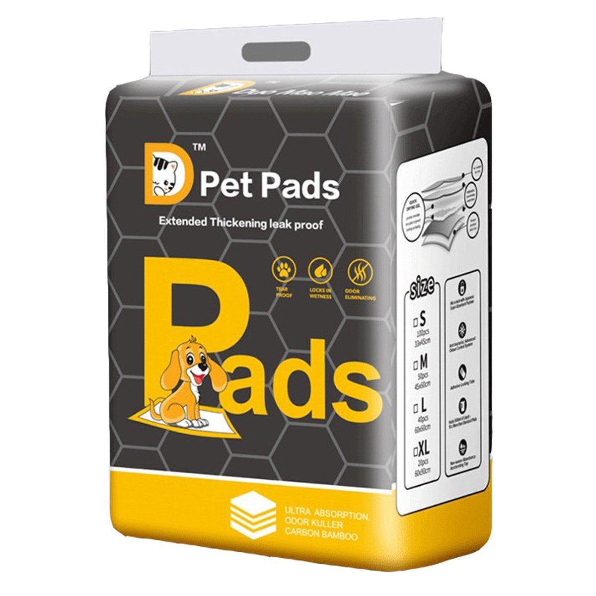 Bamboo Charcoal Deodorant Pet Pads Wholesale for Dogs Cats Fragrant - M-50PCS 45*60cm