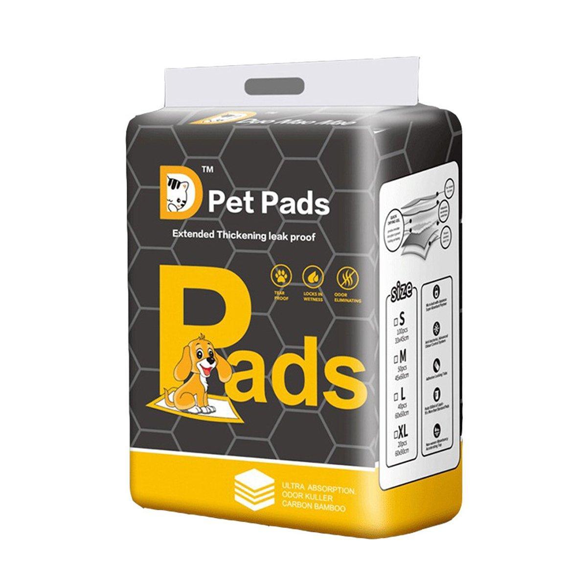 Bamboo Charcoal Deodorant Pet Pads Wholesale for Dogs Cats Fragrant - S-100PCS 33*45cm