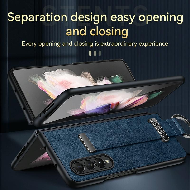 For Samsung Galaxy Z Fold4 5G Leather Shockproof Case