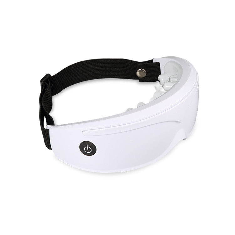 White Touch-Control Rechargeable Heated  Eye Massager for Daily Use