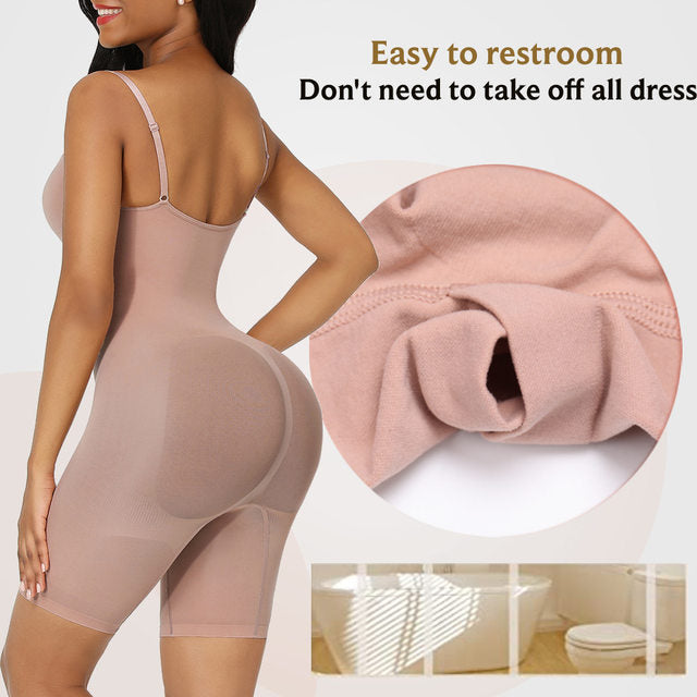 Size XL Black Seamless Full Body Shaper for Women - Tummy Control, Butt Lifter & Thigh Slimmer Bodysuit