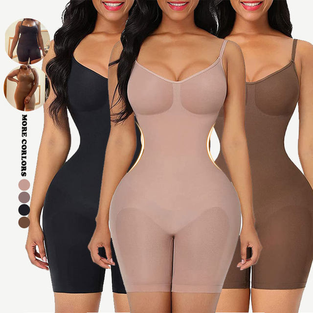 Size XXXL Skin Color Seamless Full Body Shaper for Women - Tummy Control, Butt Lifter & Thigh Slimmer Bodysuit