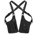 Balck Tactical Underarm Shoulder Holster Bag - Anti-Theft Double Pouch Vest Pack for Men