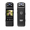 Mini Body Camera with 180 Rotatable Lens, Night Vision & Motion Detection - 1.3 Screen 1200mAh Battery(black)"