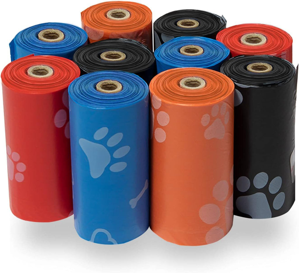 300-Count Biodegradable Dog Poop Bags with Bone Dispenser - Bulk Pack & Extra Thick, Leak-Proof Pet Supplies