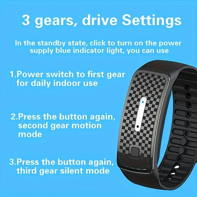 2-Pack Pink Portable Ultrasonic Mosquito Repellent Bracelet - Watch Style Insect Repeller, Pure Physical Protection USB Rechargeable