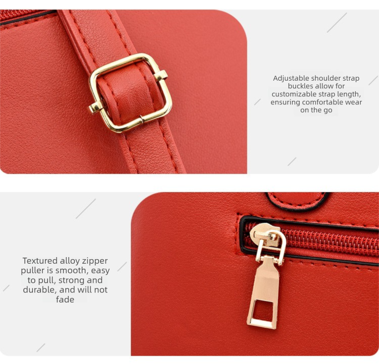 2 PCS Women's Handbag Set PU Leather Tote & Crossbody Purse Fashion Splicing Design Golden