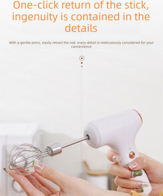 Professional 3-Speed Electric Handheld Egg Whisk and Cream Whipper Set J-9 White Dual-Head Automatic Mixer with Egg Separator