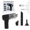 Black High-Power Cordless Handheld Vacuum Cleaner – Compact, Rechargeable, and Portable for Home, Car, and Desk Use