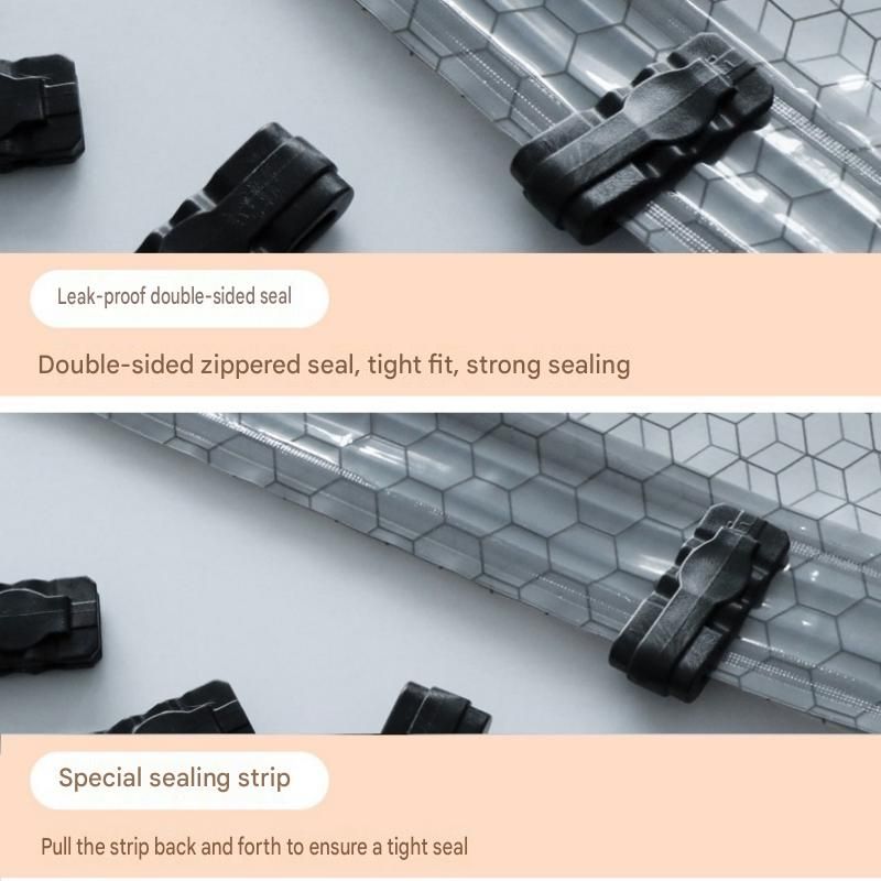 12-piece Travel Vacuum Storage Bags Set for Clothes and Bedding, Space Saving Compression Bags for Suitcases, Wardrobes and Seasonal Storage, Reusable PA+PE Vacuum Seal Bags