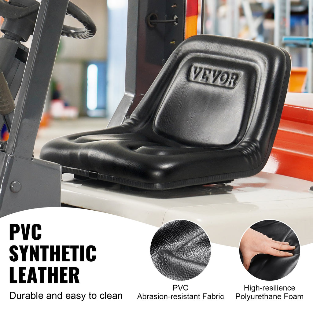 Universal Tracor Seat, Lawn Mower Seat with Micro Switch and Drainage Holes, 16-34 cm Extended Slot Tractor Seat for Tractor Loader Excavator