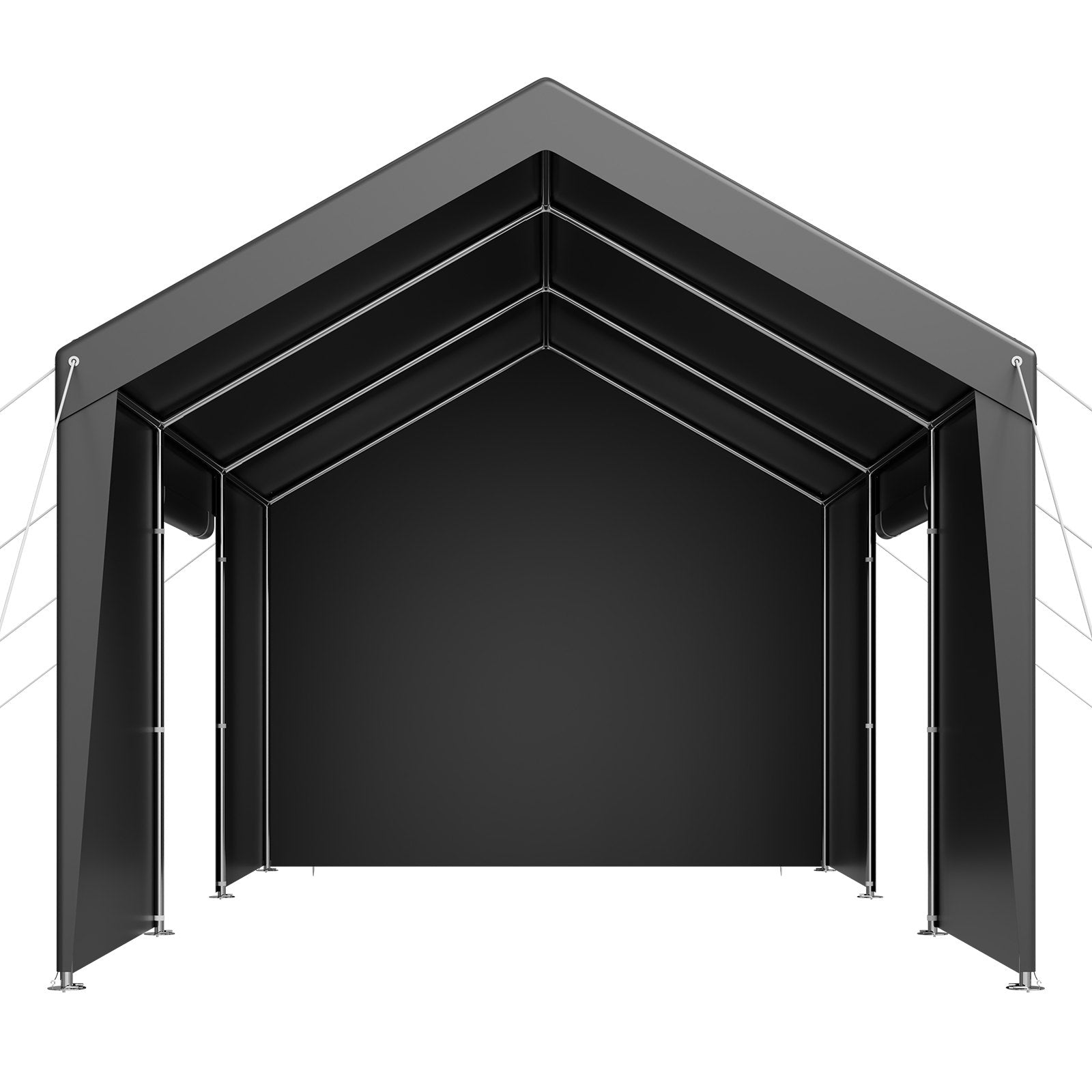 Carport Car Canopy 10x20FT Heavy Duty Car Shelter with Sidewalls White